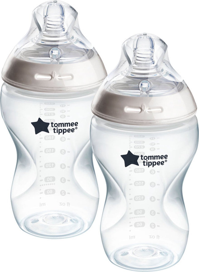 Biberon Tommee Tippee Natural Start - set di 2 biberon da 340 ml - velocità di flusso media 3 mesi+