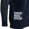 Contec sweatshirt never stop riding ct sweatshirt never stop riding size s blue grey