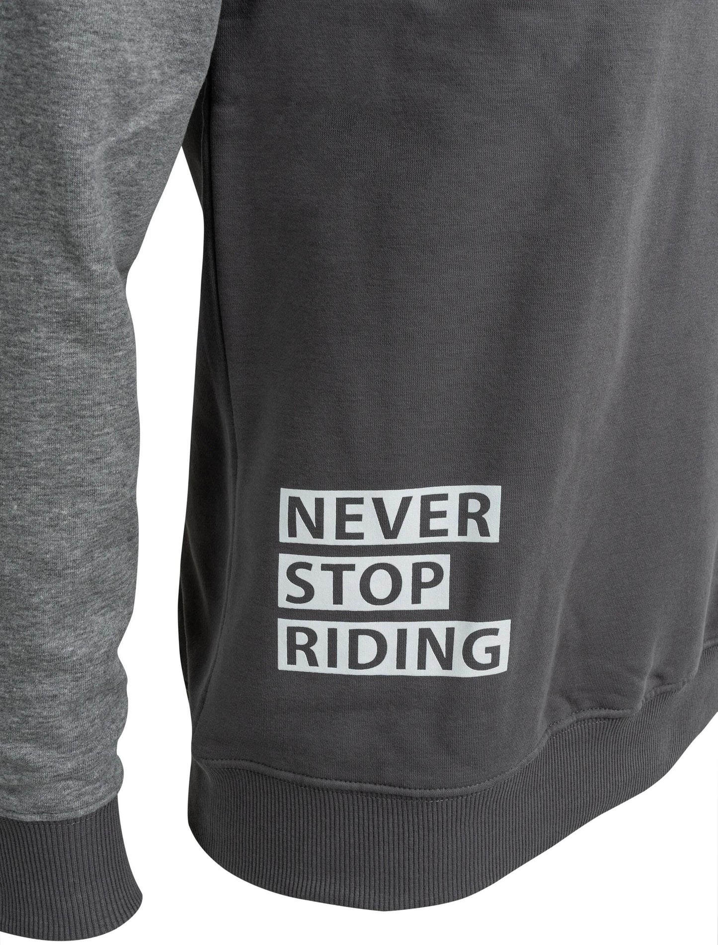 Contec sweatshirt never stop riding ct sweatshirt never stop riding black gray size xl