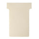 Tarjetas con inserción en T para planificación cartón 170g m2 60x15x85x48,5mm beige