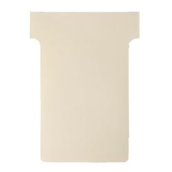 Tarjetas con inserción en T para planificación cartón 170g m2 60x15x85x48,5mm beige