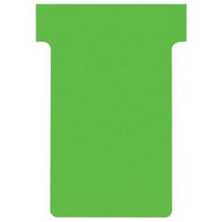 Tarjetas con inserción en T cartón 170g m2 60x15x85x48,5mm verde