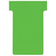 Tarjetas con inserción en T cartón 170g m2 60x15x85x48,5mm verde