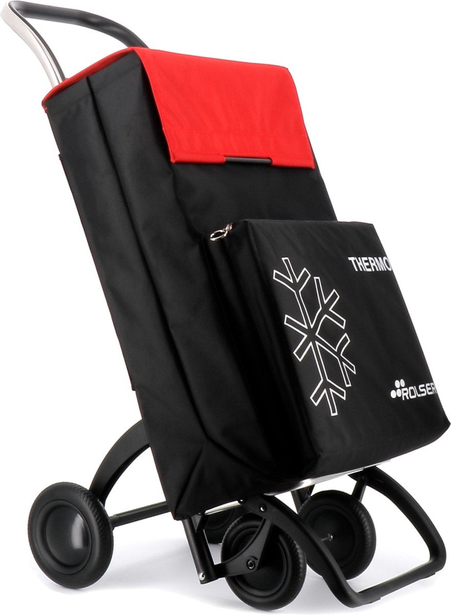 Rolser boodschappentrolley 4 wielen - thermo fresh mf - 4.2 - zwart rood