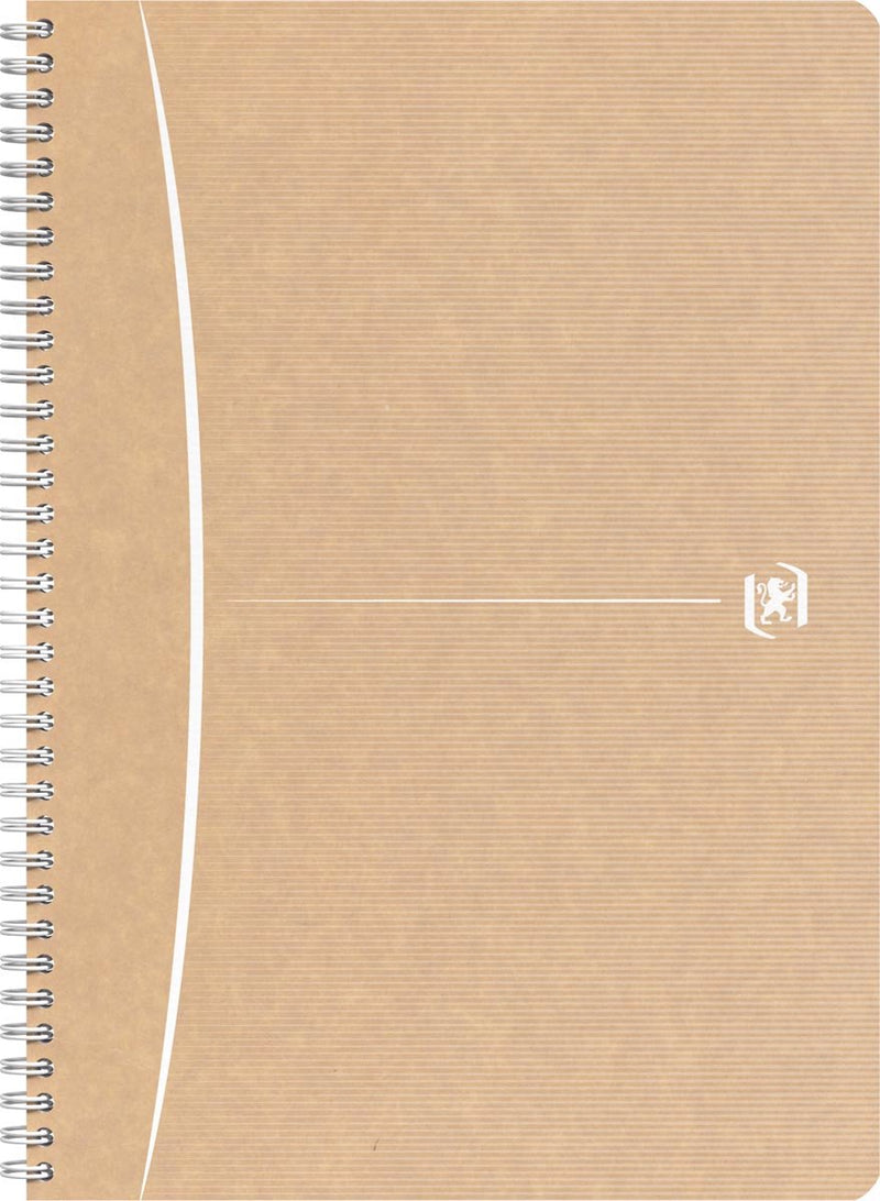 Oxford touareg spiraalschrift, 180 bladzijden, ft a4, geruit 5 mm, geassorteerde kleuren, 1 stuk