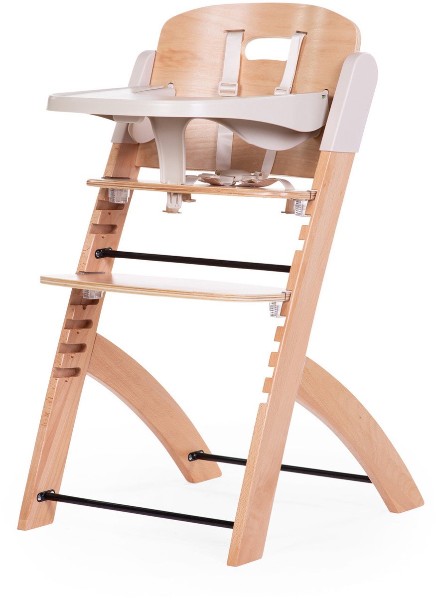 Childhome - silla de crecimiento evosit con tableta para comer - trona ajustable y elegante - de 6m - 0 a 85kg