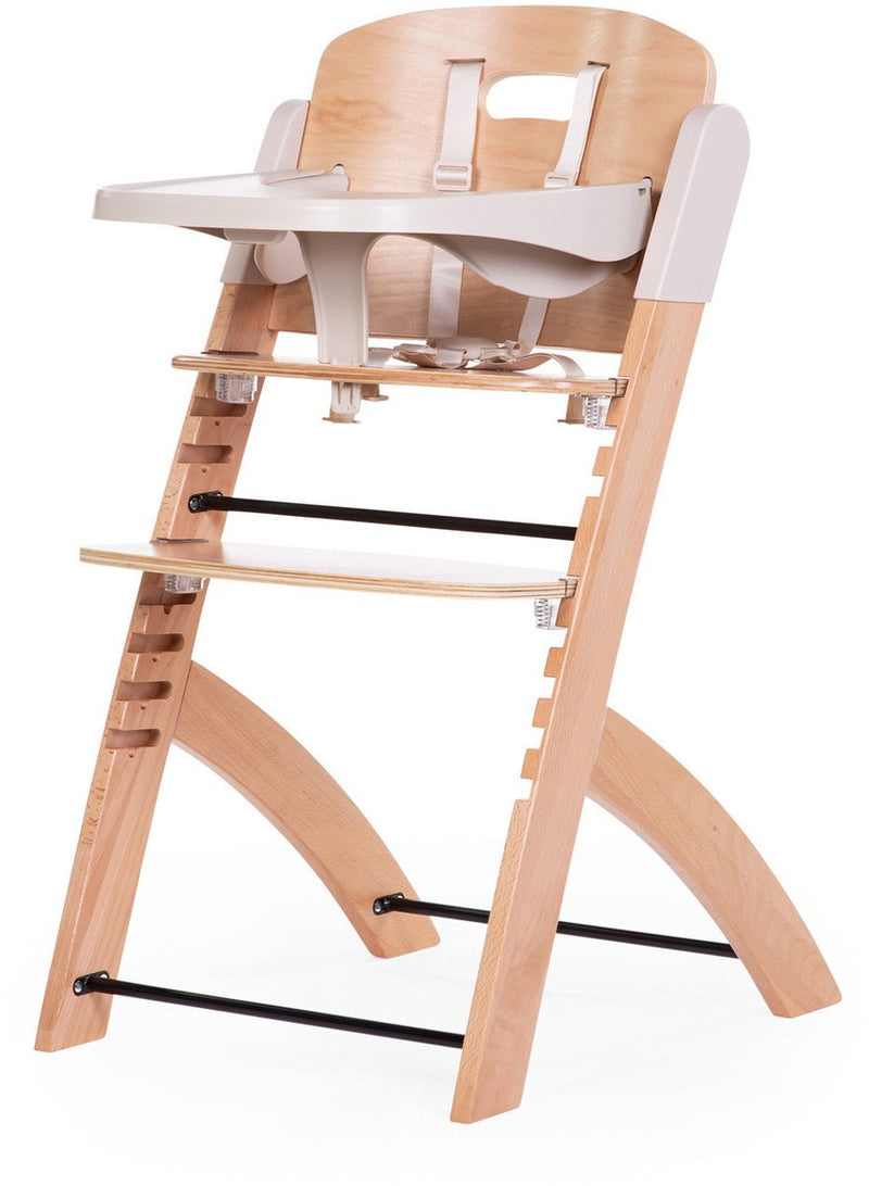 Childhome - silla de crecimiento evosit con tableta para comer - trona ajustable y elegante - de 6m - 0 a 85kg