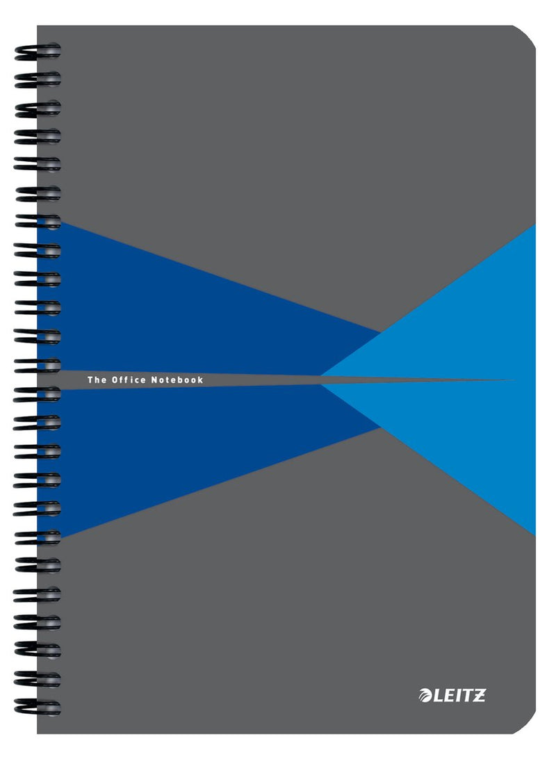 Leitz office notitieboek a5 gelijnd - met pp omslag - 80 grams papier - blauw