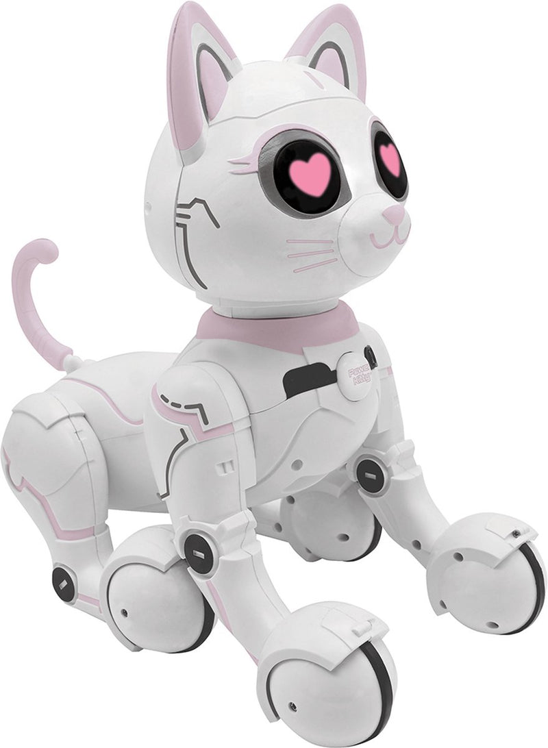 Lexibook current kitty®: mi gatito robótico inteligente con función de programación, control de gestos, baile, paseo, movimientos, sensores táctiles e imitación de animales, incl. mando a distancia.