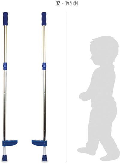 Small foot - metalen stelten verstelbaar blauw, 145cm