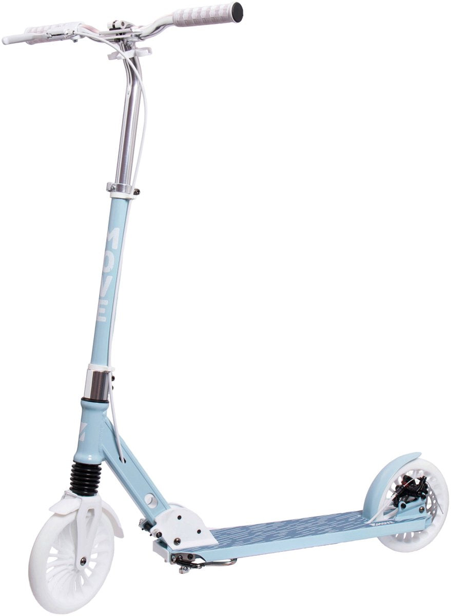 Monopattino pieghevole Move Skates - move 200 disc - blu retrò - pieghevole - regolabile in altezza - bambini e adulti (8+)