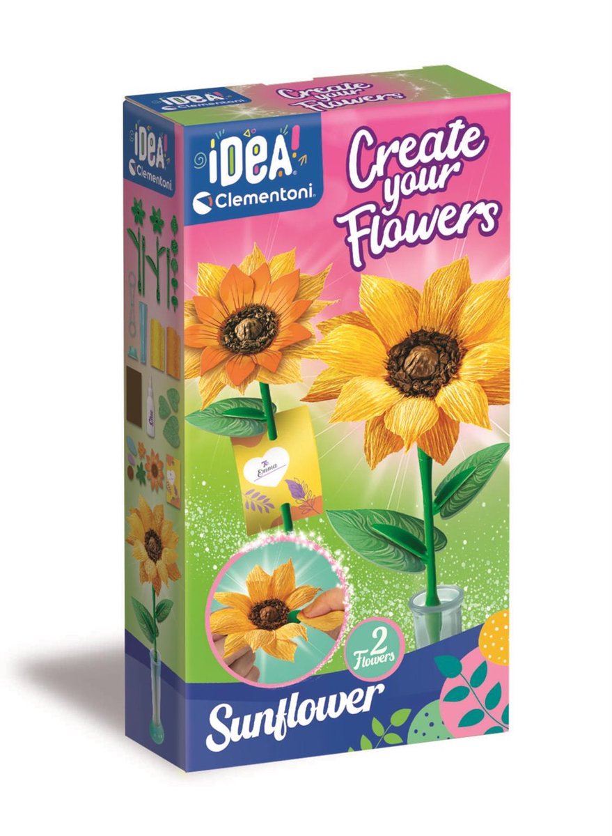 L'idea Clementoni crea i tuoi fiori: girasole