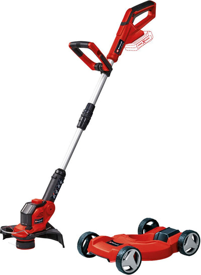 Einhell battery grass trimmer ge-ct 18 28 li tc solo - power x-change - 18 v li-ion - incl. trimmer cart - cutting diameter: 28 cm - incl. line spool - excl. battery and charger