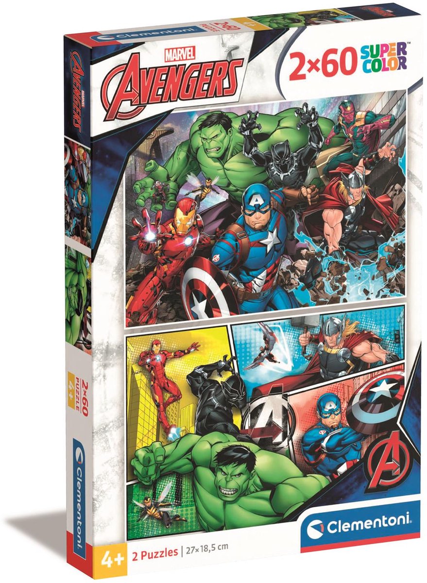 Clementoni Puzzle the Avengers, 2x60st.