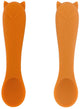 Trixie | paquete de 2 primeras cucharas para bebés - mr. zorro - silicona suave - fácil de agarrar - 4m+