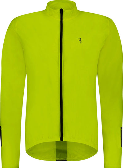 Bbb ciclismo chaqueta de ciclismo baseshield - cortavientos hombres y mujeres - ciclismo ciclismo de montaña - chaqueta de ciclismo: resistente al viento y al agua - amarillo neón - talla m - bbw-148