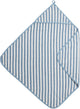 Mantella da bagno Meyco Baby Fat Stripe - spugna jacquard - blu jeans - 75x75 cm