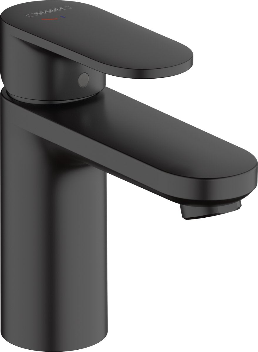 Hansgrohe vernis blend - wastafelmengkraan - ééngreeps bediening - coolstart energiebesparend - met afvoerplug - 100mm maat - mat zwart