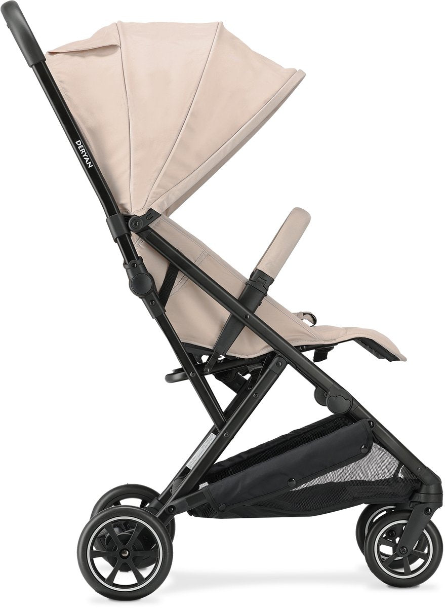 Deryan easy luxe buggy - lichtgewicht - compact - inklapbaar - taupe