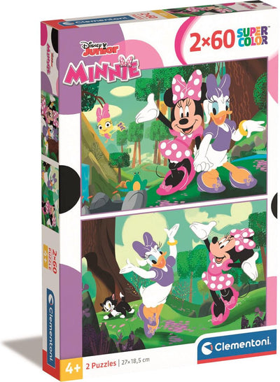 Clementoni - puzzle - 2x60 pezzi - Disney Minnie - puzzle per bambini - da 4 anni