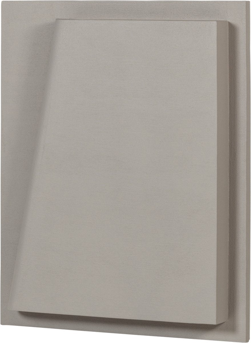 Decoración de pared Woood numa - aspecto hormigón - gris - 122x92x12