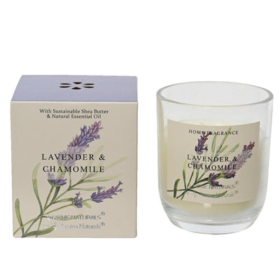 Vela perfumada Decoris de cristal lavanda h9cm