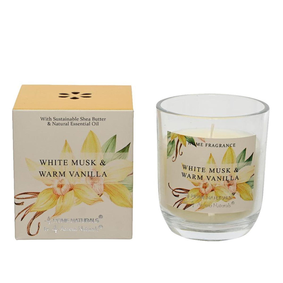Decoris scented candle musk vanilla h9cm