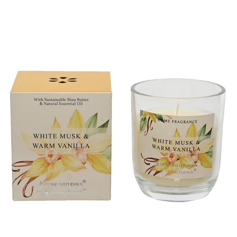 Decoris geurkaars musk vanille h9cm