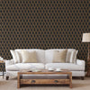Dutch wallcoverings behang geometric zwart en goudkleurig