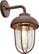 Trio duero - wandlamp - roestkleur - excl. 1x e27 4 w - - buitenverlichting - ip44