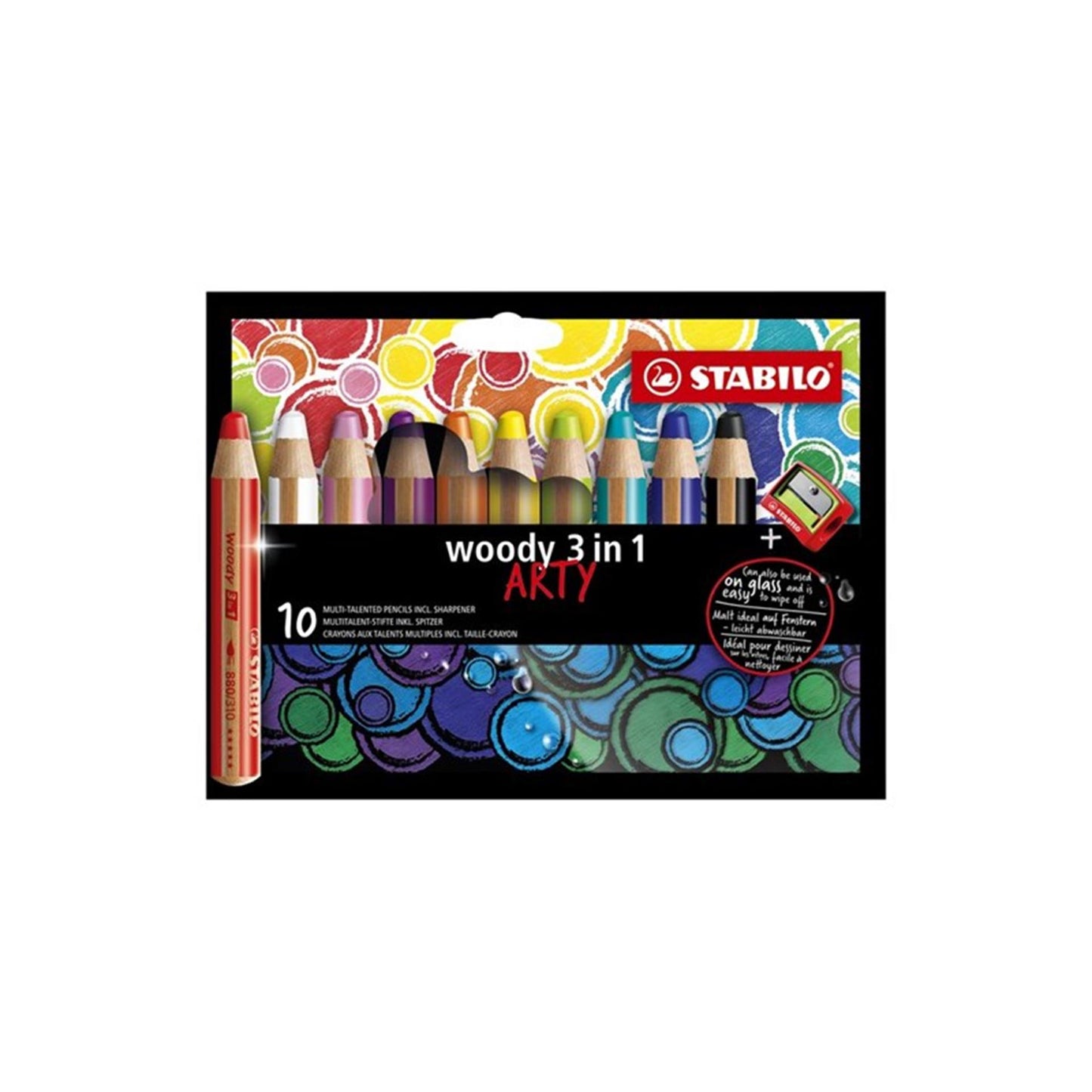 Stabilo Pencille colorate legnose artistiche 10 colori + matita più nitida