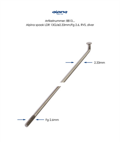 Spaken Alpina 13-262 senza capezzolo