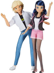 Bandai miraculous marinette adrien poppenset - 26 cm - afbeelding 1