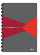 Quaderno da ufficio Leitz A4 a righe - con copertina in pp - carta da 80 grammi - rosso