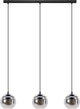 Eglo ariscani hanglamp - e27 - 76,5 cm - zwart - rookglas