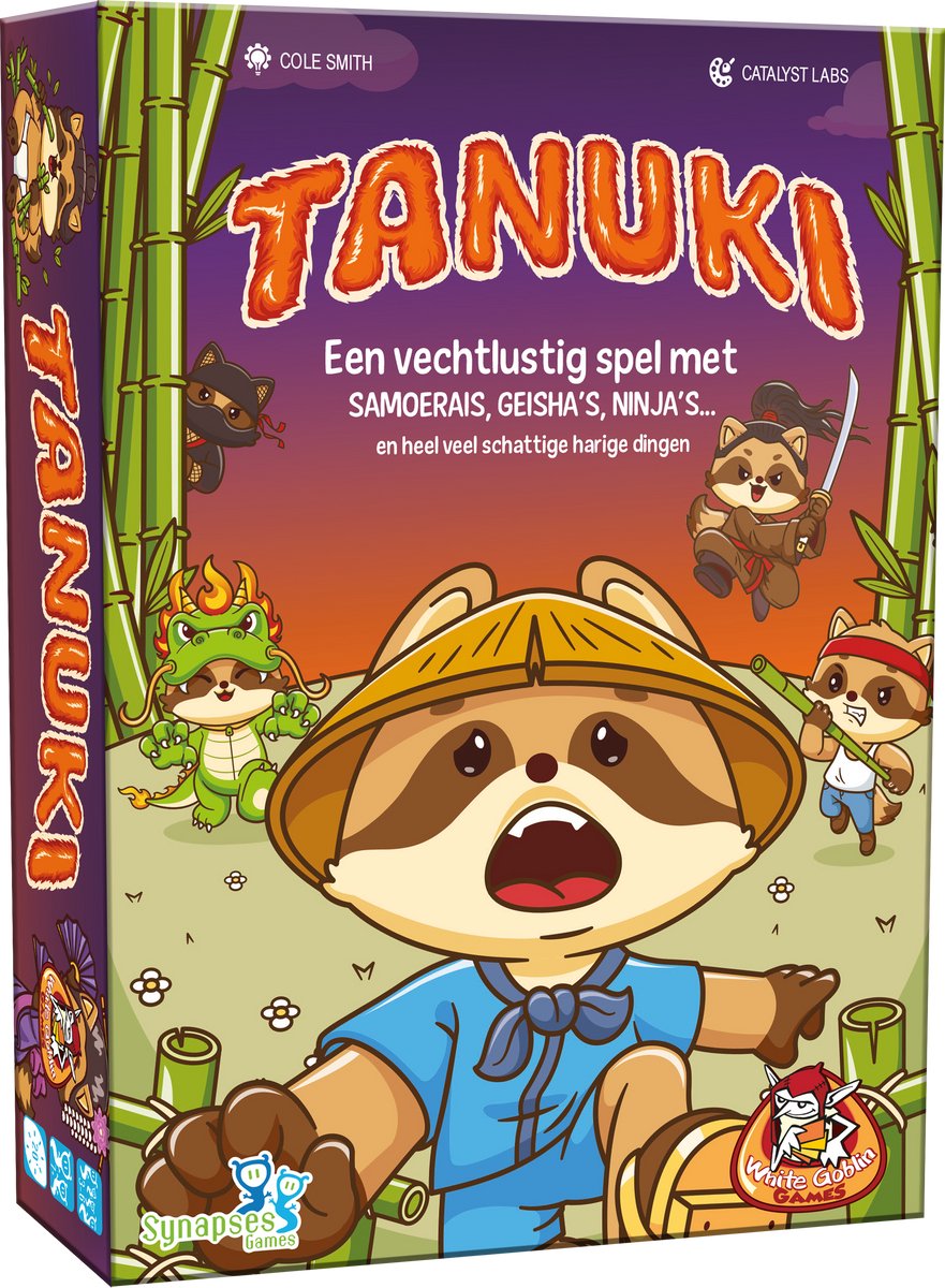Giochi dei folletti bianchi - tanuki - gioco di carte - da 3 a 6 giocatori - gioco di candele per bambini e adulti - dai 7 anni - gioco da viaggio compatto