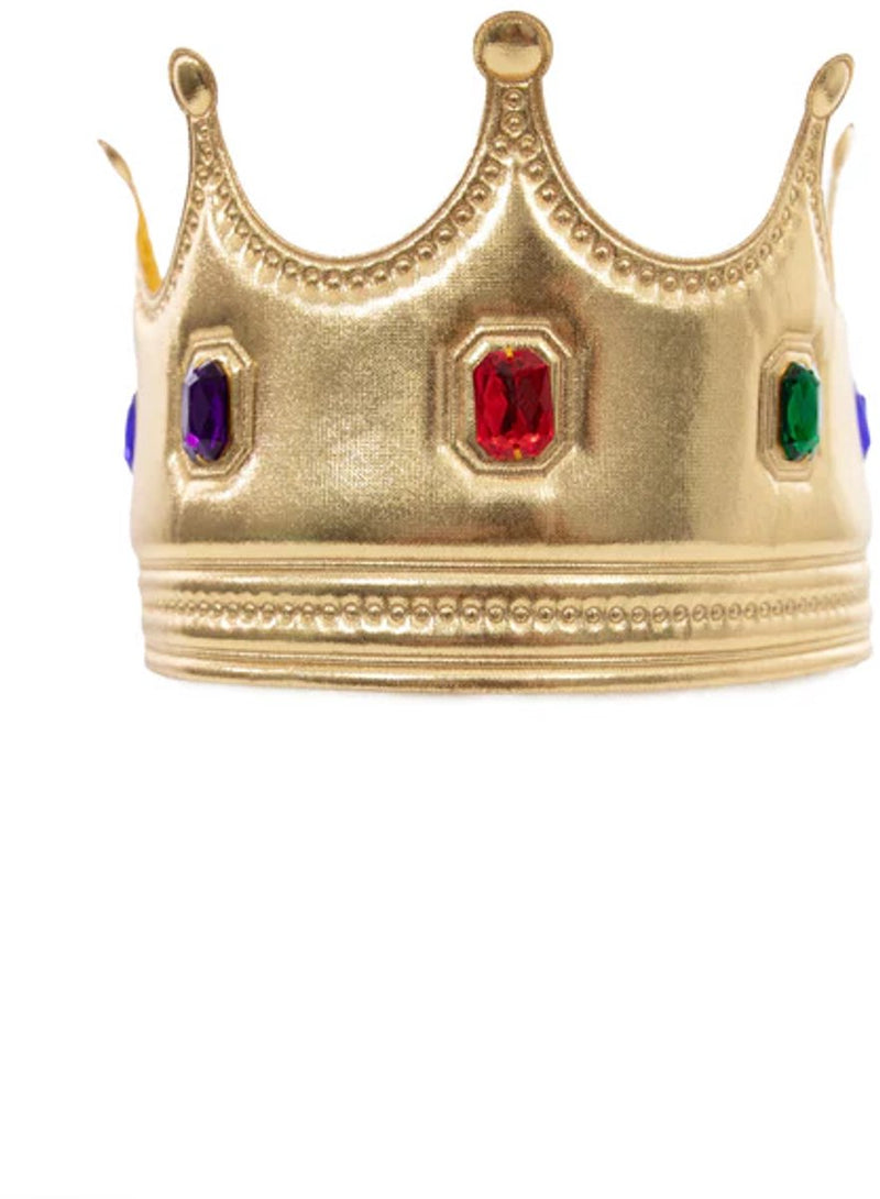 Pequeñas aventuras - corona de rey dorada - corona de tela suave - talla única