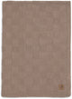 Coperta per culla Jollein - 100x150 cm - maglia a scatola - caffè latte