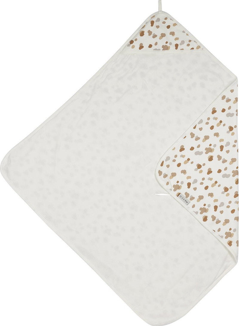 Meyco mantella da bagno anti-macchie per bambini - neutra - 90x90 cm