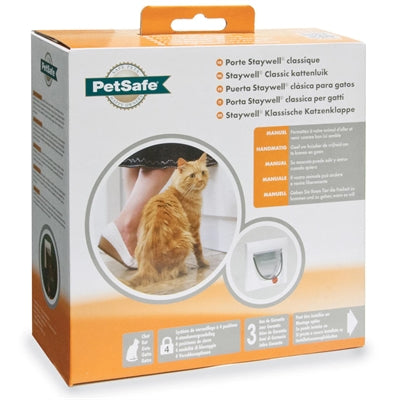 Petsafe Kattenluik met tunnel wit