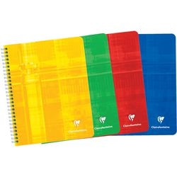 Escritura espiral clairefontaine 884 cartulina 90g m2 16,5x21cm cuadros 5x5mm 180 páginas