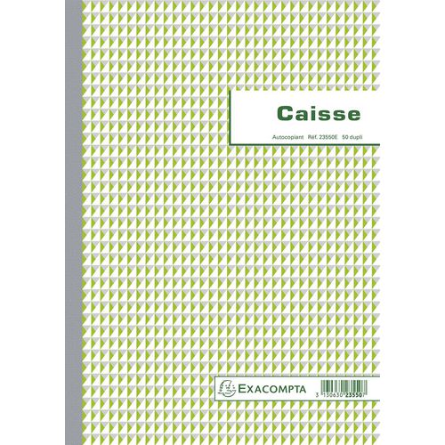 Libretto cassa registratore 23550e 21x29,7 cm autocopiante 2 pieghe 50 fogli