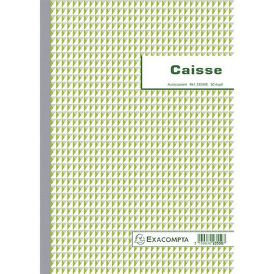 Libro de caja registradora 23550e 21x29,7cm autocopiante 2 pliegues 50 hojas