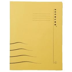 Carpeta con clips 512785 cartón sin cloro 310x250mm 270g 20mm amarillo