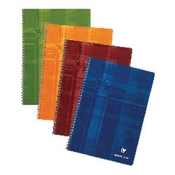 Collegeblok clairfontaine 8145 karton 90g m2 21x29,7cm gelijnd 100blz 50vel