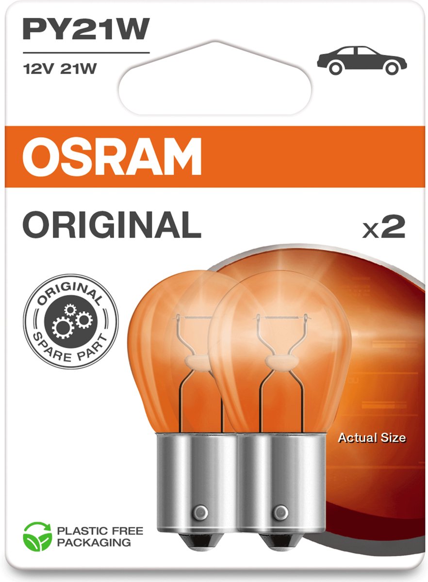 Osram py21w - 21w - bau15s - amber