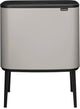 Brabantia bo touch bin prullenbak - 36 liter - 1 vak - soft grey