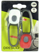 Dresco fietsverlichtingsset - frog lights - led - grijs