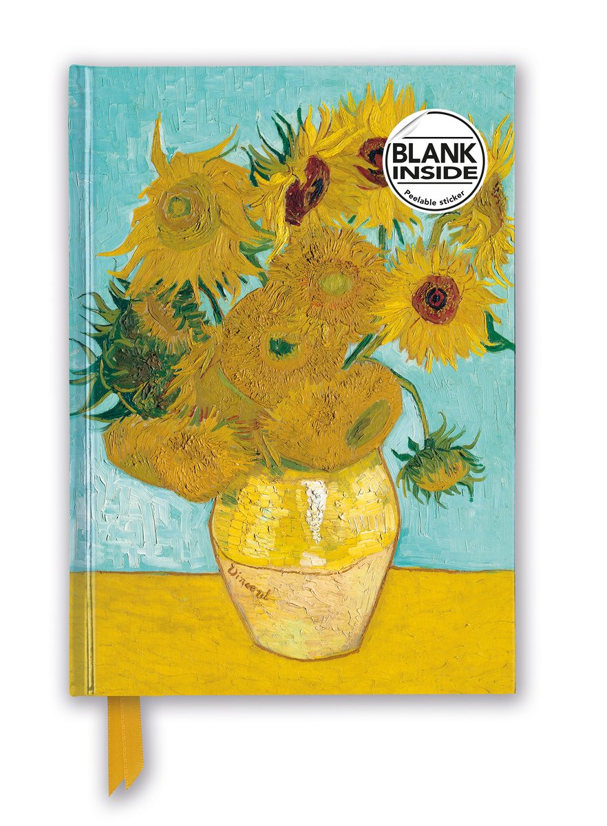 Flame Tree Vincent Van Gogh - Diario bianco sventato di girasoli