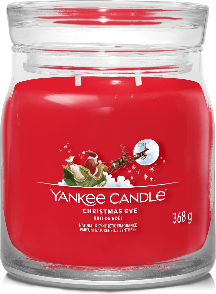 Yankee candle - Christmas Eve medium scented candle - 50 burning hours - 2 wicks